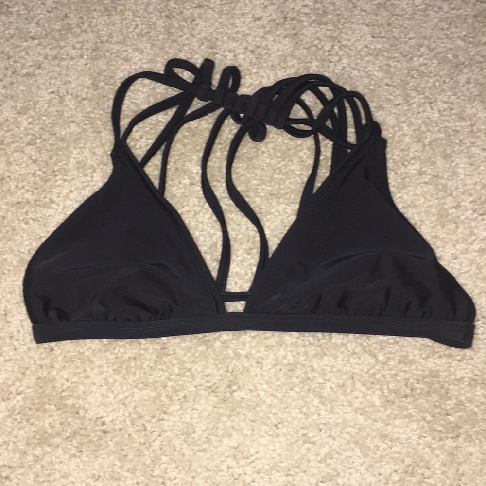 Black bathing suit top